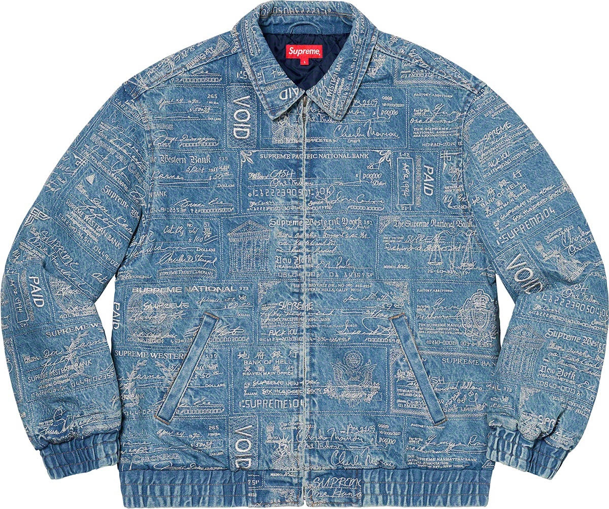Checks Embroidered Denim Jacket view 10